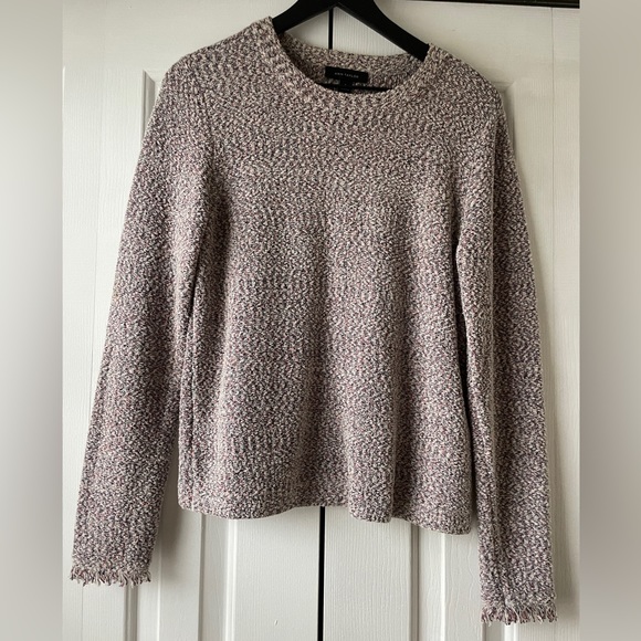 Ann Taylor Fringe Tweed Sweater - Picture 2 of 5